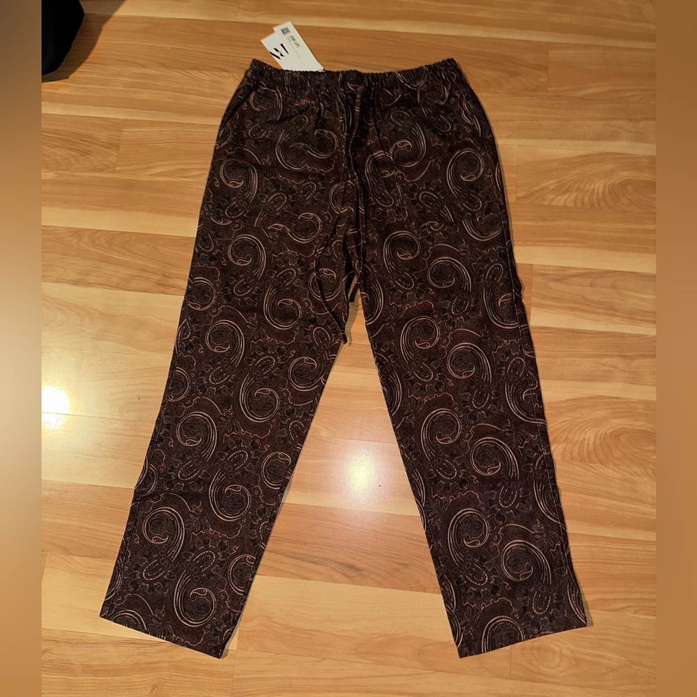 Zara paisley purple pants